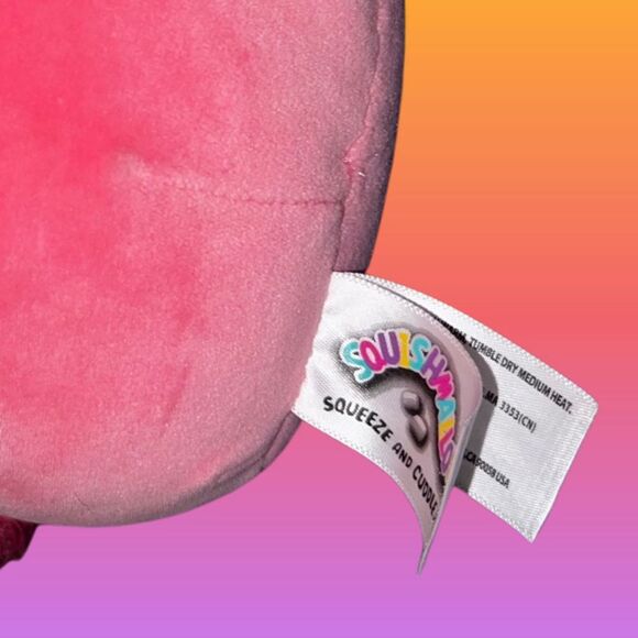 Pink Flamingo Cookie Sealife Squad Bird Stuffed Plush 5” Squishmallow - Picture 5 of 5